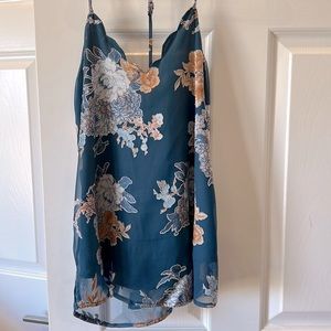 Nine Britton scallop detail camisole, size small, floral